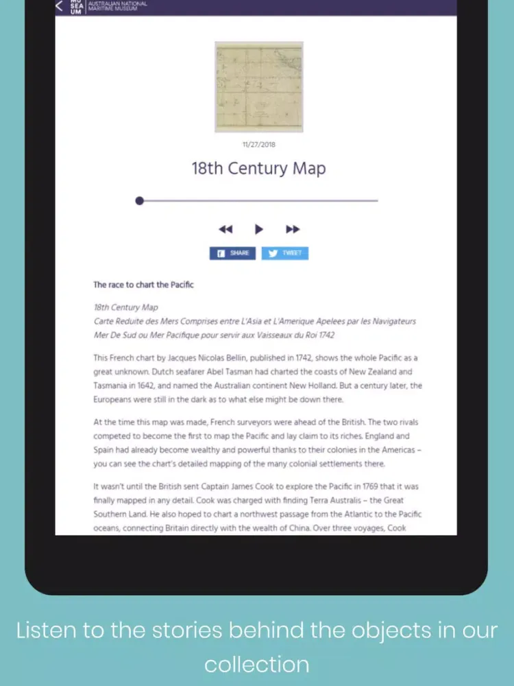 Capturas de tela do Maritime Museum Visitor App iPad 