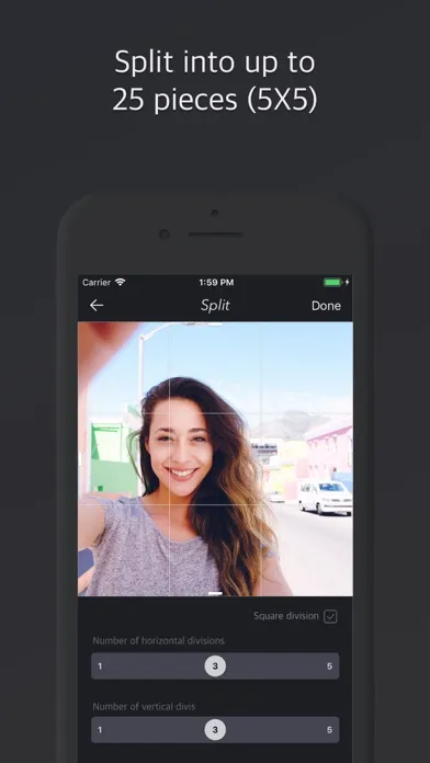 Screenshot di PhoSplit - Photo split & grid