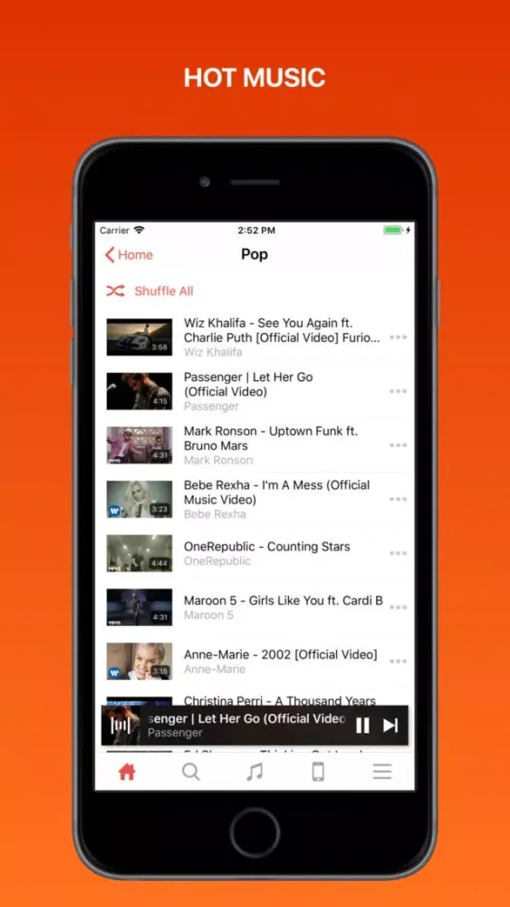 Tangkapan layar Tube Music - Video Stream
