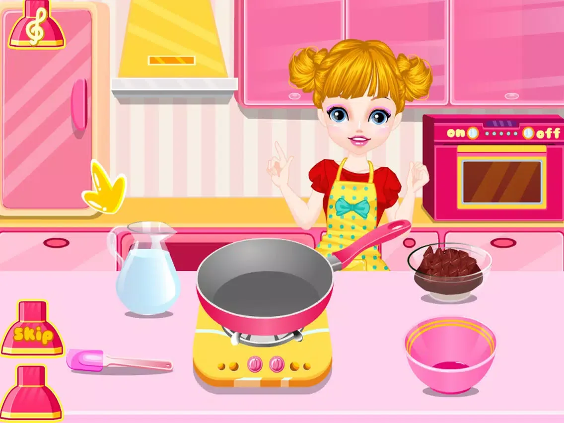 Anna Cooking Frozen Cake Chocolate maker Games iPad  Screenshots