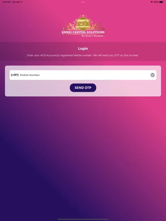 Tangkapan skrin ACS Plus iPad 