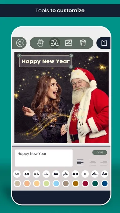 Captures d'écran de My christmas selfie with santa