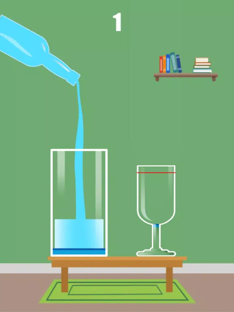 Tangkapan skrin Fill It! - 2 Cups iPad 