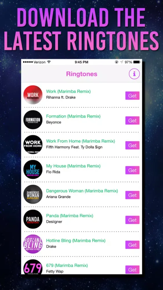 Скриншоты Remix Ringtones for iPhone - Marimba Ringtone Remixes