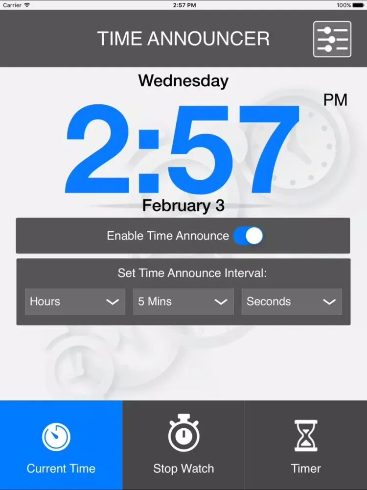 Zrzuty ekranu Announce Time iPad 