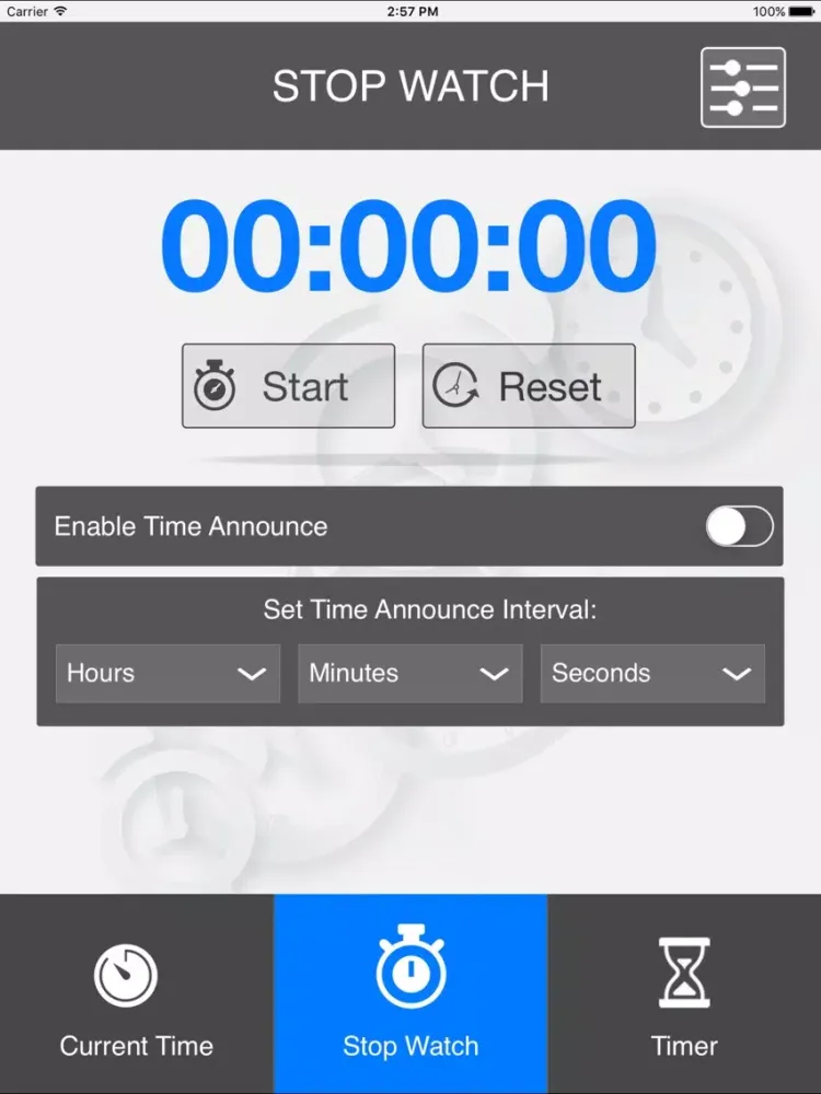 Zrzuty ekranu Announce Time iPad 