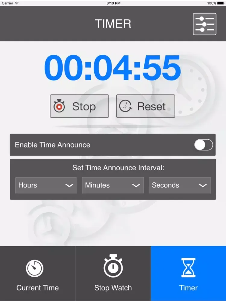Zrzuty ekranu Announce Time iPad 