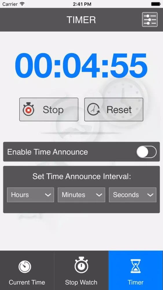 Zrzuty ekranu Announce Time