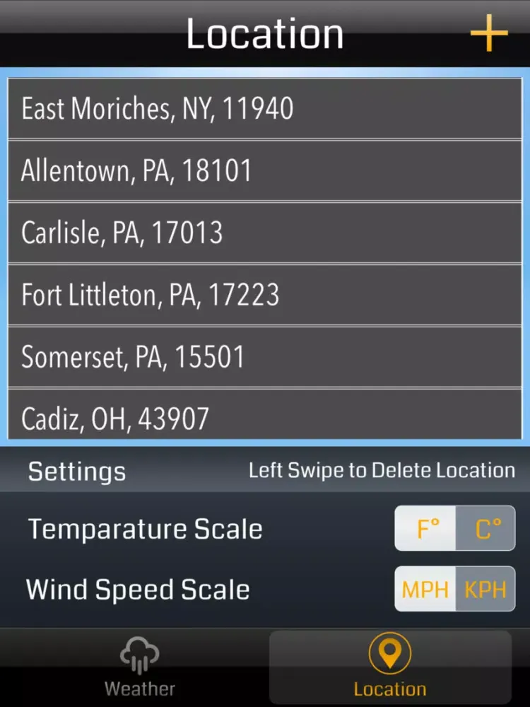 MULTI WEATHER iPad  スクリーンショット