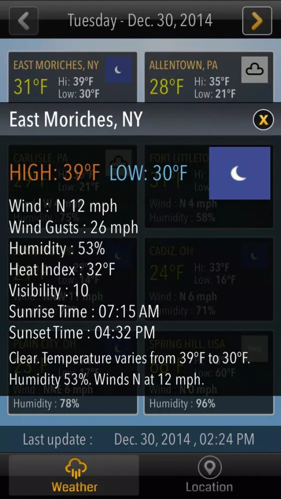 MULTI WEATHER スクリーンショット
