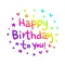 Colorful Happy Birthday