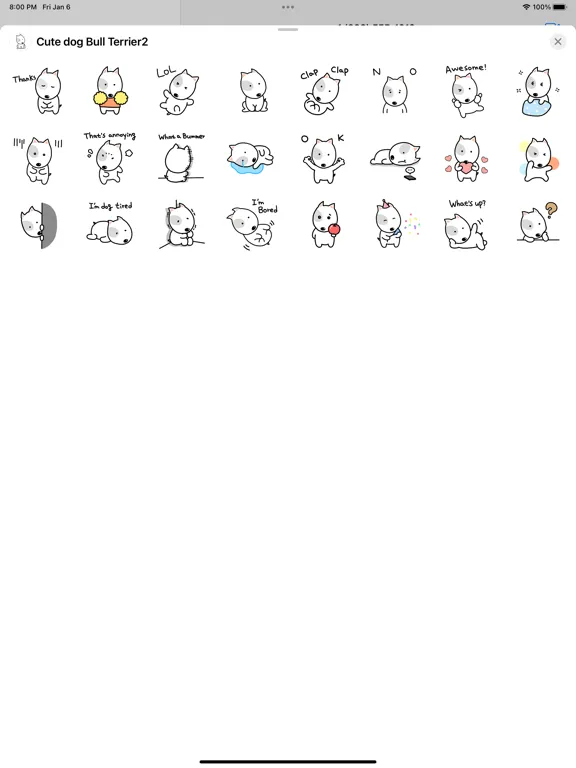 Screenshot di Cute dog Bull Terrier2 iPad 