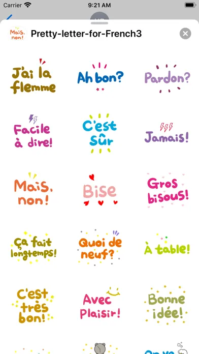Tangkapan layar Pretty letter for French3