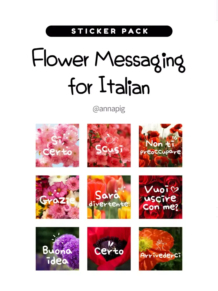 Flower Messaging for Italian iPad Screenshots