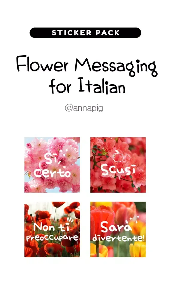 Flower Messaging for Italian Screenshots