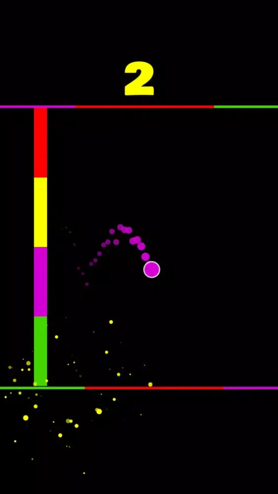 Capturas de tela do Flappy Color - Flop Ball