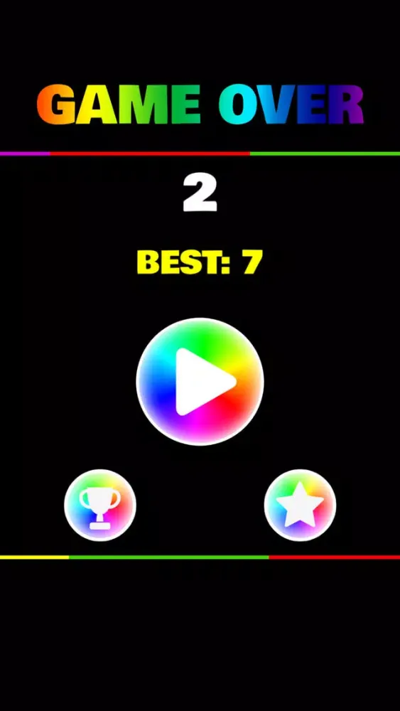 Capturas de tela do Flappy Color - Flop Ball