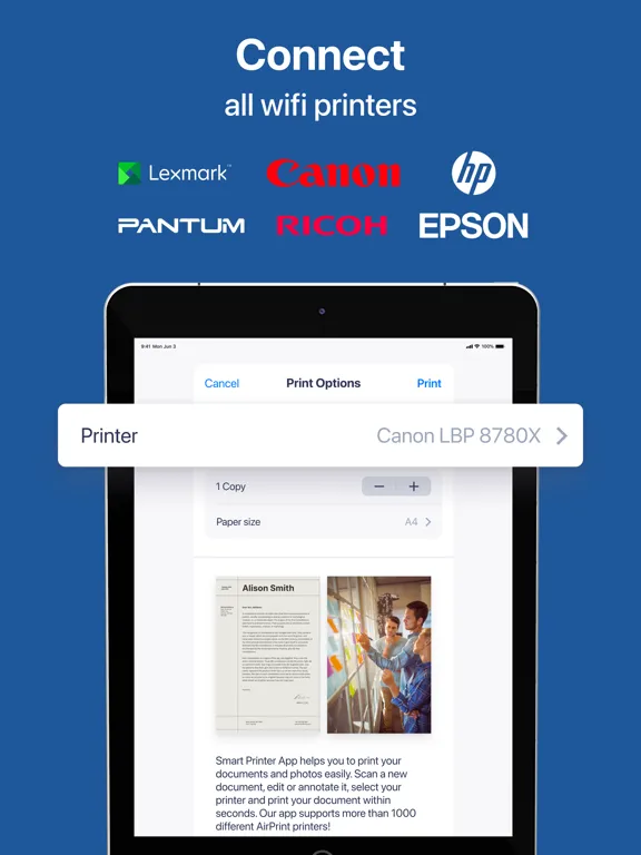 iPrint - Smart Air Printer App iPad  স্ক্রিনশট