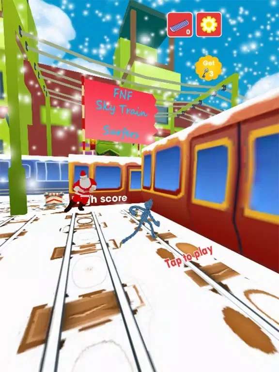 ภาพหน้าจอของ FNF Sky Train Surfers iPad 
