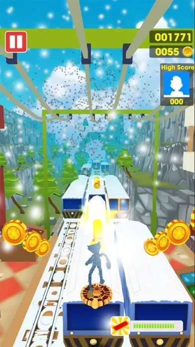 ภาพหน้าจอของ FNF Sky Train Surfers