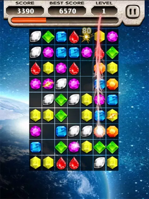 Gemstone puzzle crush iPad  스크린샷