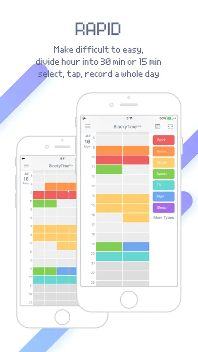 ภาพหน้าจอของ BlockyTime Lite