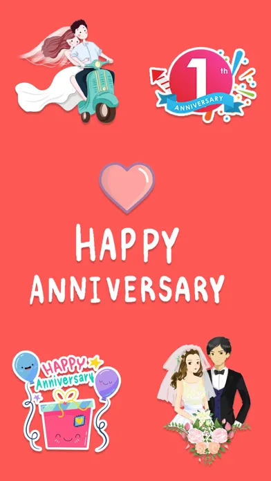 Anniversary Stickers - Wishes Screenshots