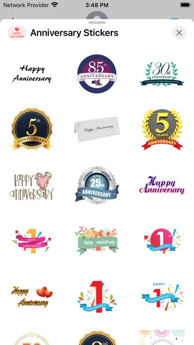 Anniversary Stickers - Wishes Screenshots