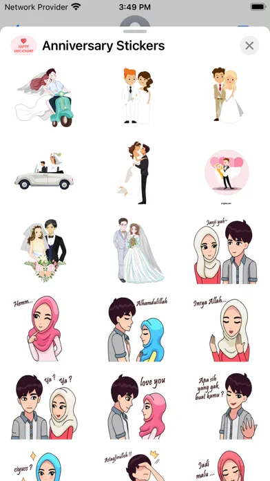 Anniversary Stickers - Wishes Screenshots