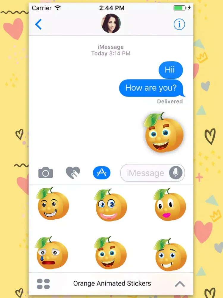 Скриншоты Annoying Orange Gif & Stickers iPad 