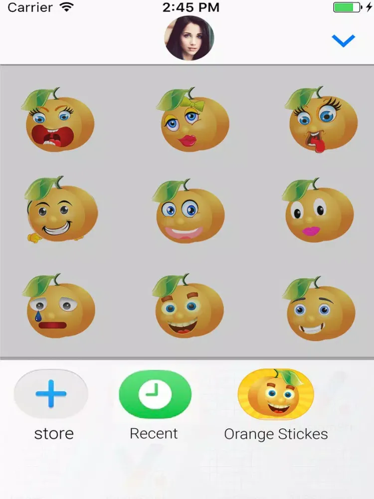 Скриншоты Annoying Orange Gif & Stickers iPad 
