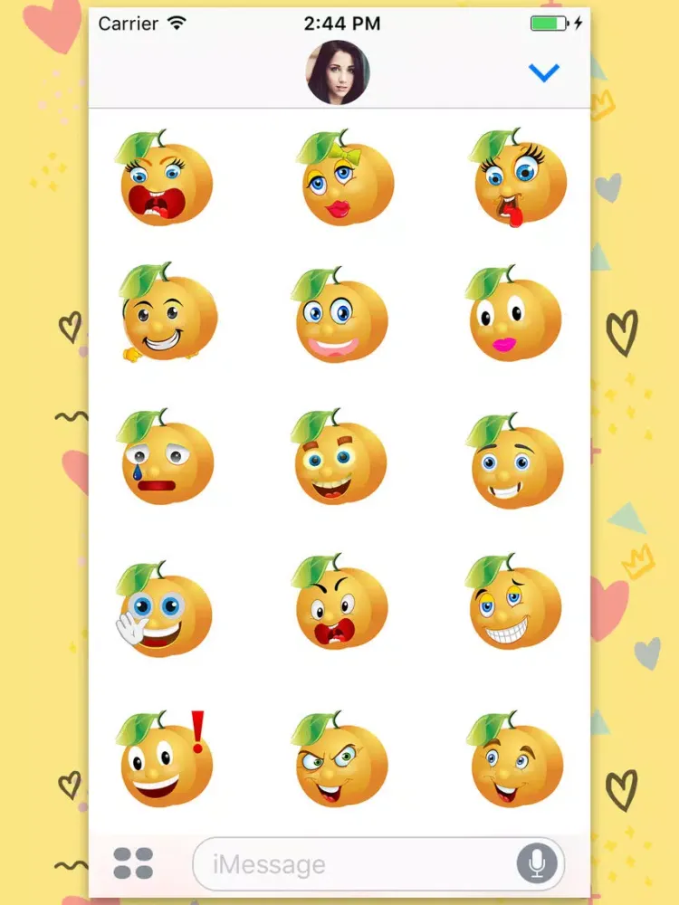Скриншоты Annoying Orange Gif & Stickers iPad 