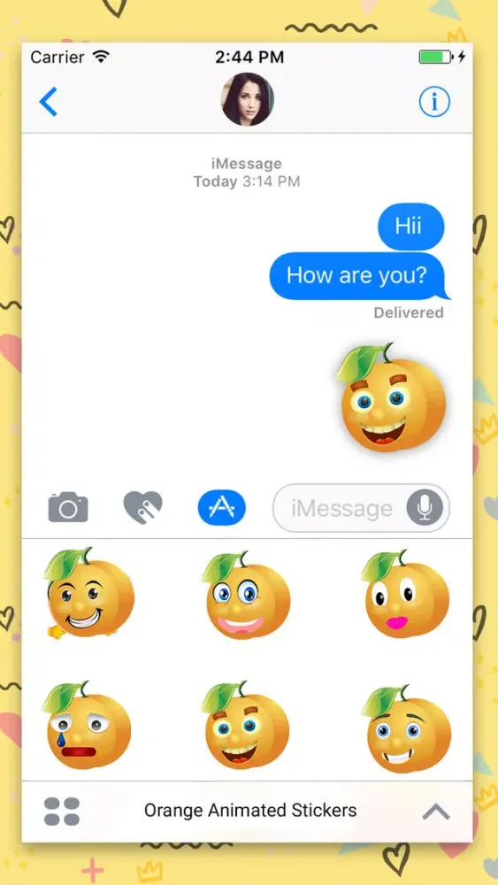 Скриншоты Annoying Orange Gif & Stickers
