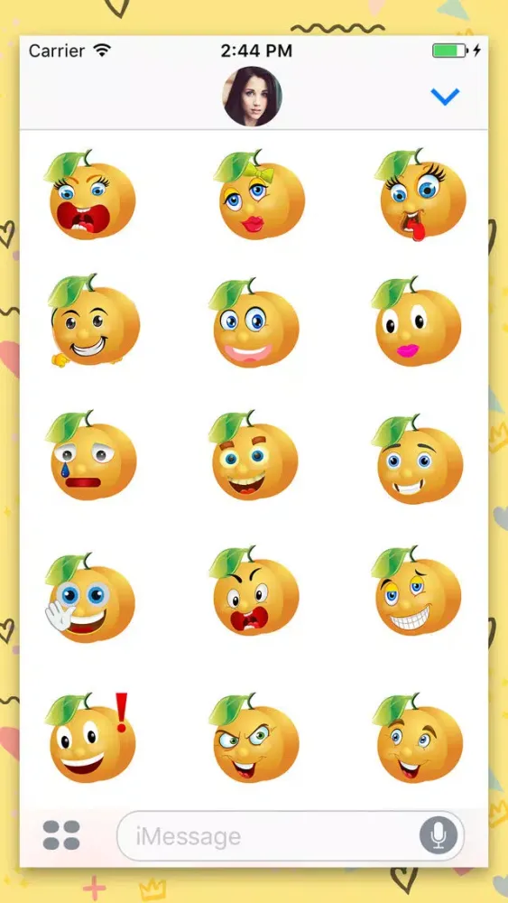 Скриншоты Annoying Orange Gif & Stickers