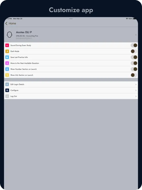 ภาพหน้าจอของ Anntex Pack - DLI Acct Five iPad 