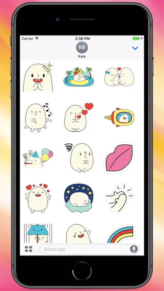 Cutie Blobby Stickers Ekran Görüntüleri