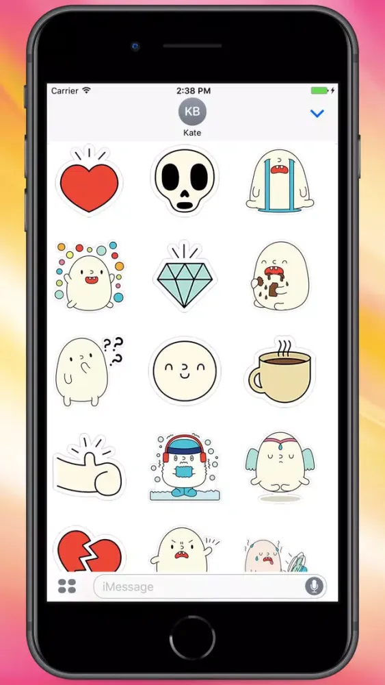 Cutie Blobby Stickers Ekran Görüntüleri