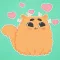 Red Fat Cat Stickers