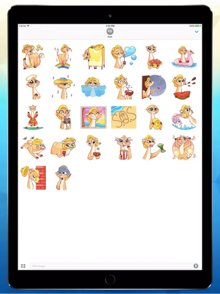 Captures d'écran de Cute Camel Stickers iPad 