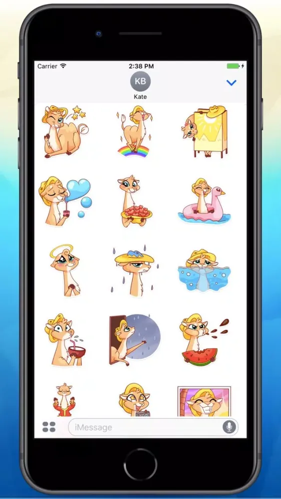 Captures d'écran de Cute Camel Stickers