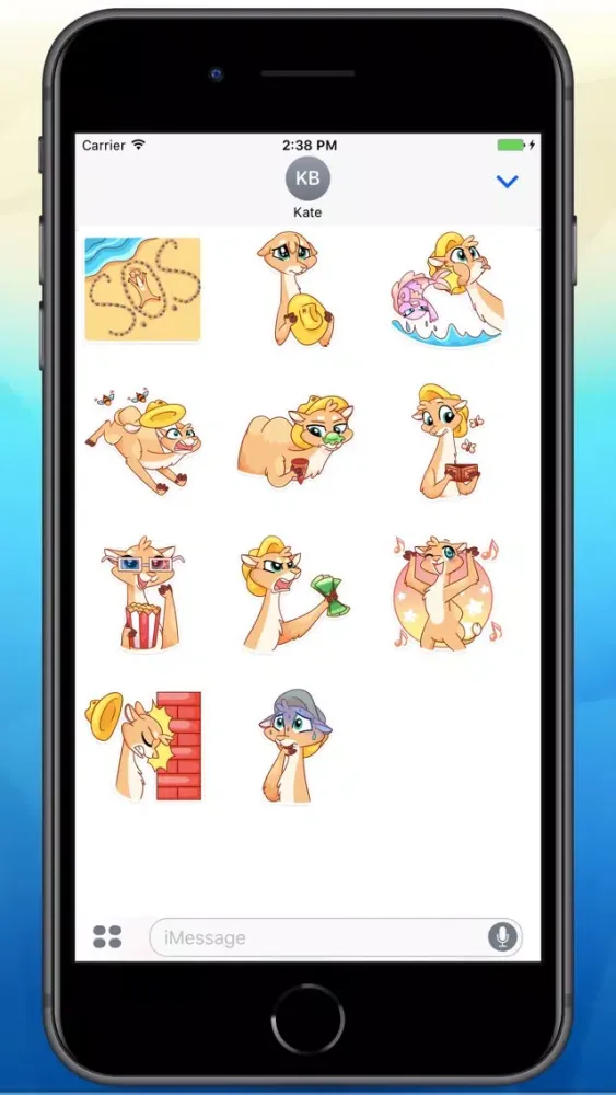 Captures d'écran de Cute Camel Stickers