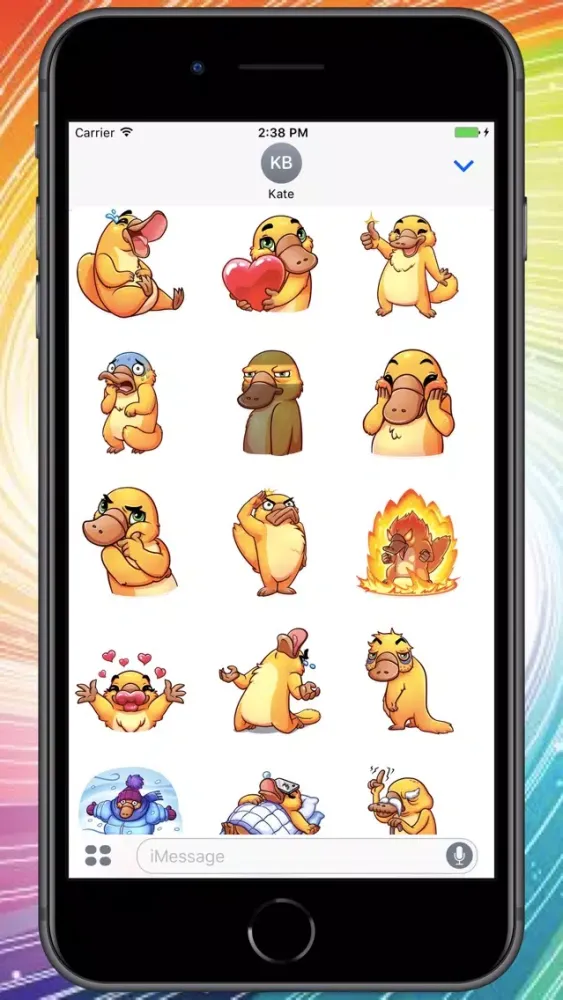 Zrzuty ekranu Funny Platypus Stickers