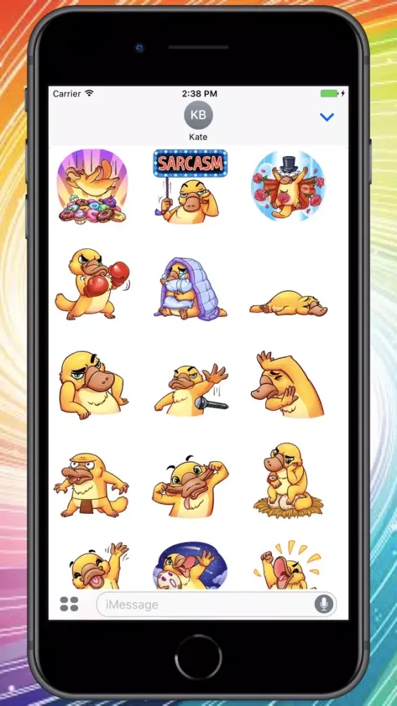 Zrzuty ekranu Funny Platypus Stickers
