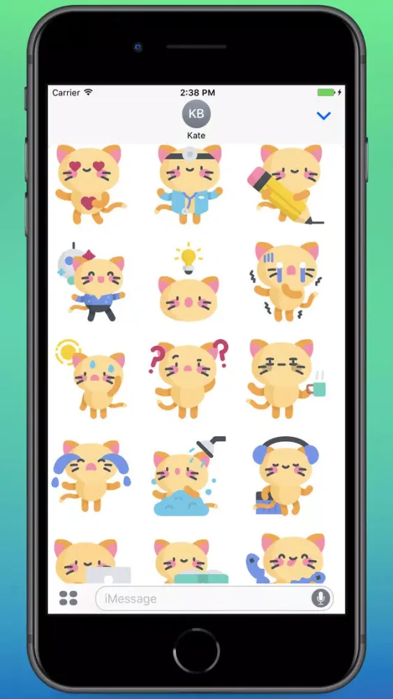 Tangkapan skrin The Cutest Kitty Stickers