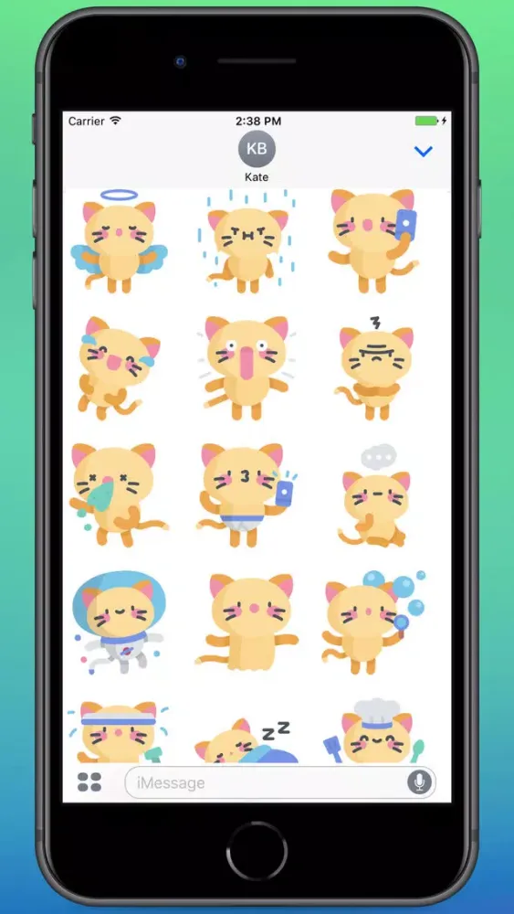 Tangkapan skrin The Cutest Kitty Stickers