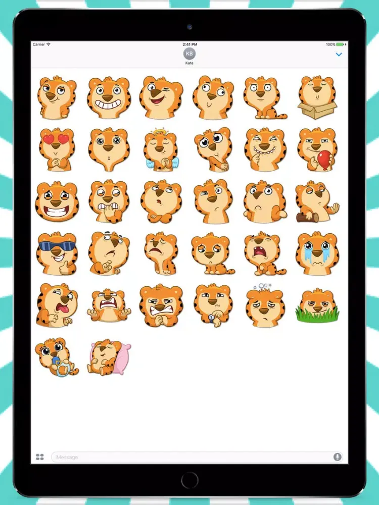 صور Tiger Felix Stickers iPad 