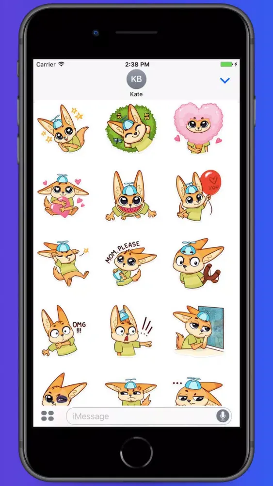 Cutie Fennec Stickers स्क्रीनशॉट