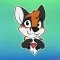 Sleepy Fox Stickers