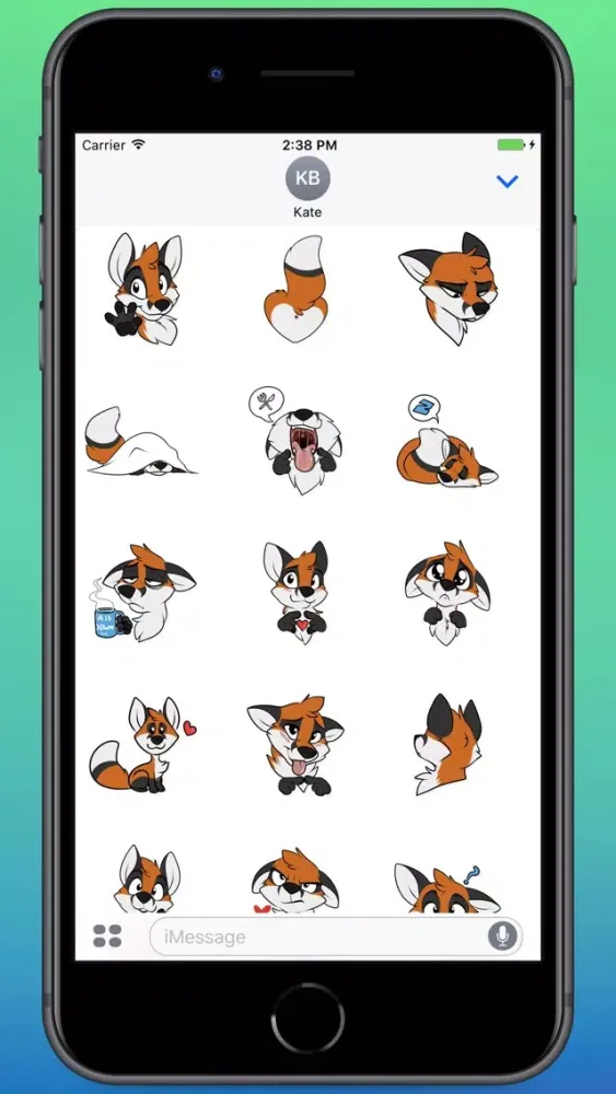 Sleepy Fox Stickers سکرین شاٹس