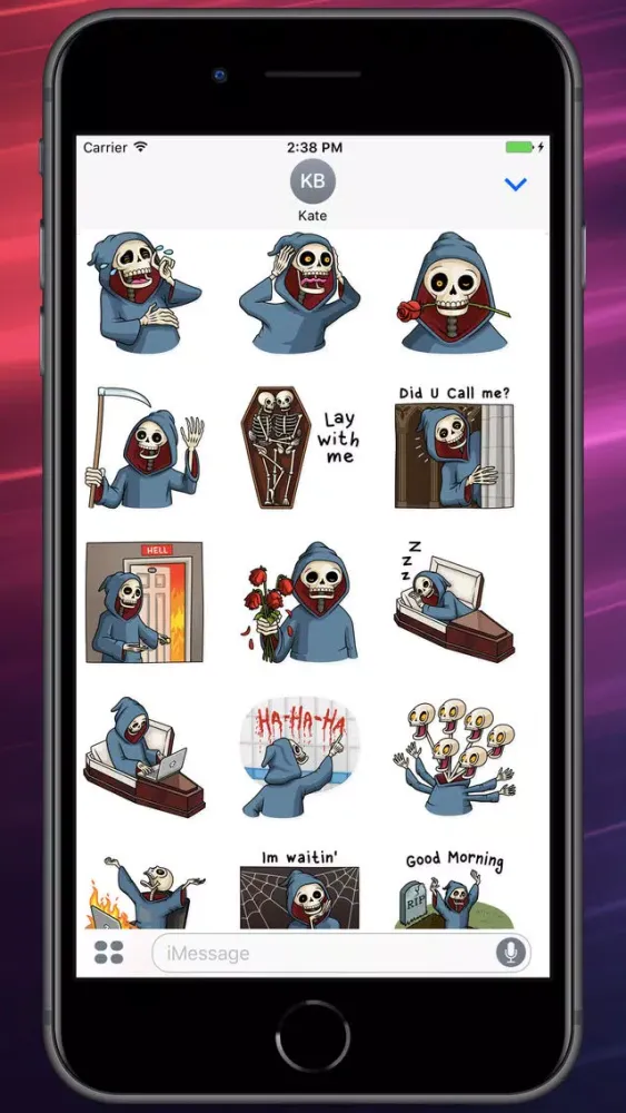 Zrzuty ekranu Friendly Death Stickers